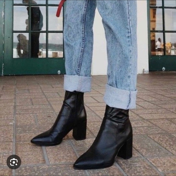 Tony Bianco Black Leather Ankle Boots_6 - Picture 2 of 12